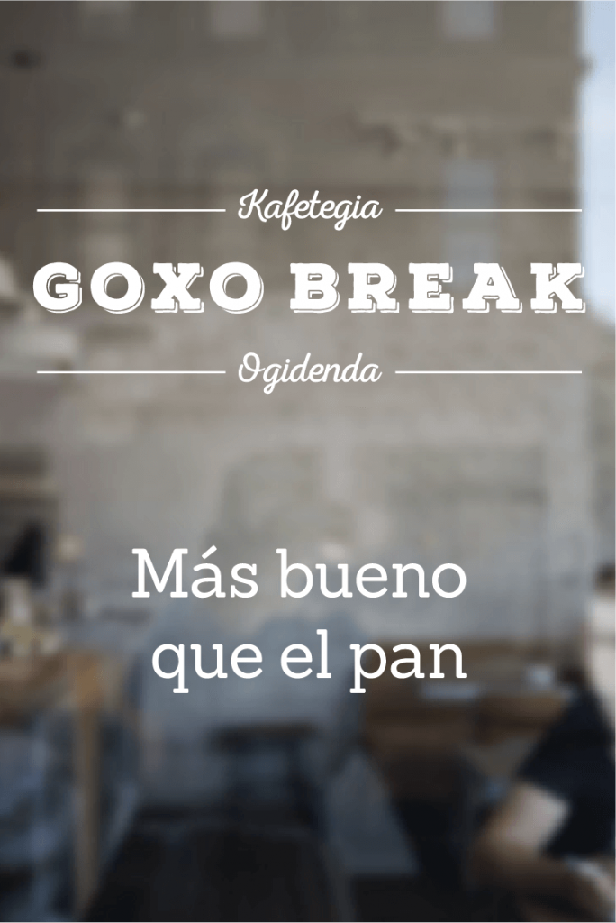 Logo y lema de Goxo Break